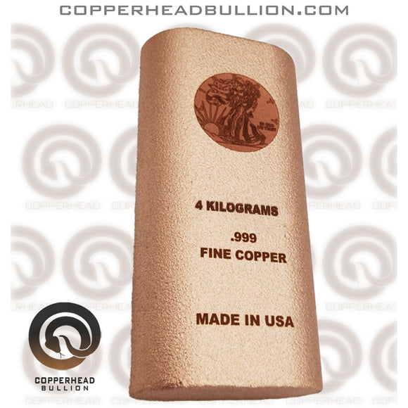 4 Kilogram Copper Bar - Walking Liberty