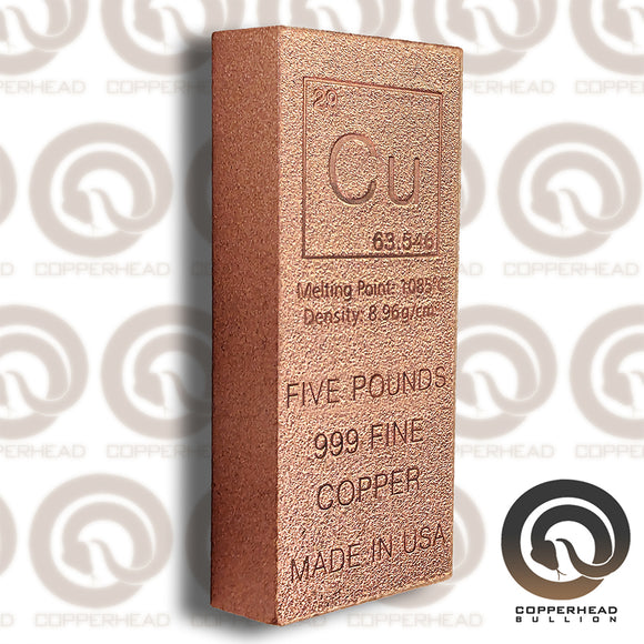 5 Pound Copper Bar - Element Design